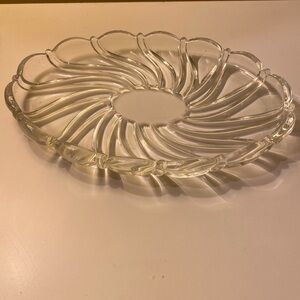 Vintage Glass Trinket Tray